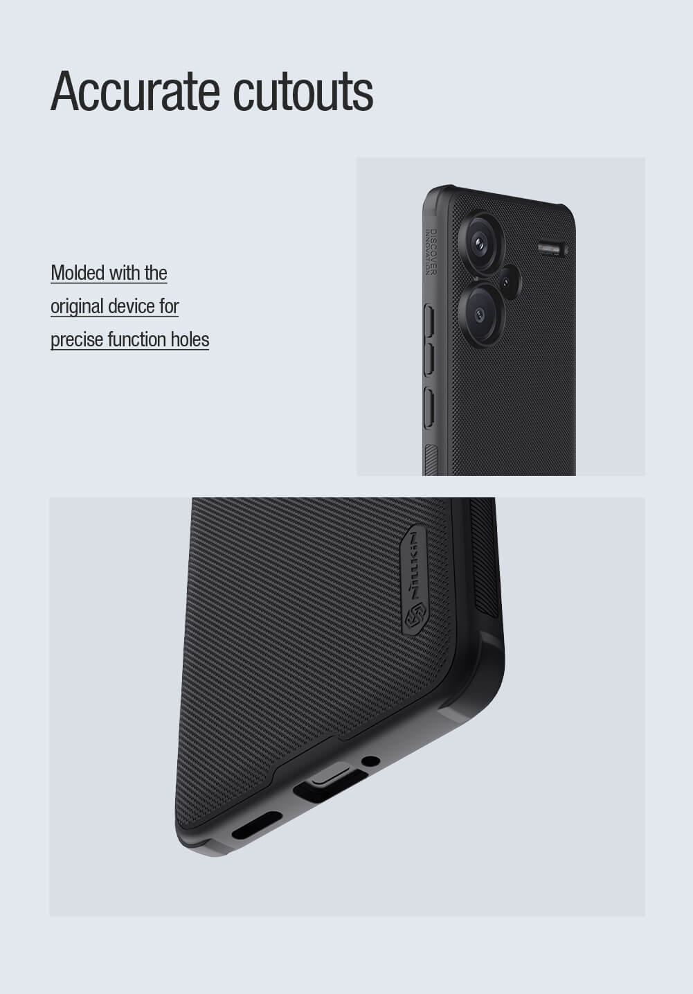 Чехол-крышка NILLKIN для Xiaomi Redmi Note 13 Pro Plus 5G (Redmi Note 13 Pro+ 5G) (серия Frosted shield Pro Magnetic case)